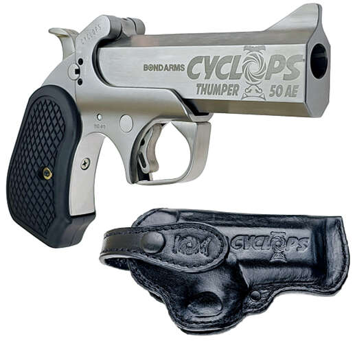 Handguns Bond Arms Ready Series 50AE Bond Arms Cyclops 50AE Satin Package 4.25in Barrel • Model: Ready Series